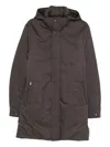 Moorer Vermont Hooded Coat In Gray