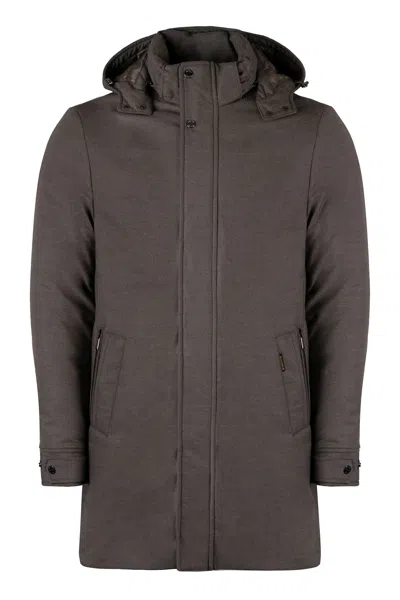 Moorer Vermont Hooded Parka In Beige