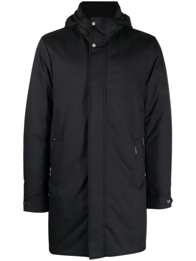 Moorer Vermont Detachable-hood Down Jacket In Animal Print