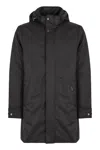Moorer Vermont Technical Fabric Parka In Black