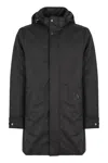 Moorer Vermont Technical Fabric Parka In Black
