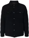 Moorer Padded Down Jacket Featuring Multiple Pockets In Blue