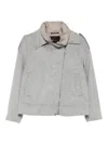 Moorer Zip-up Wool Jacket In Gray