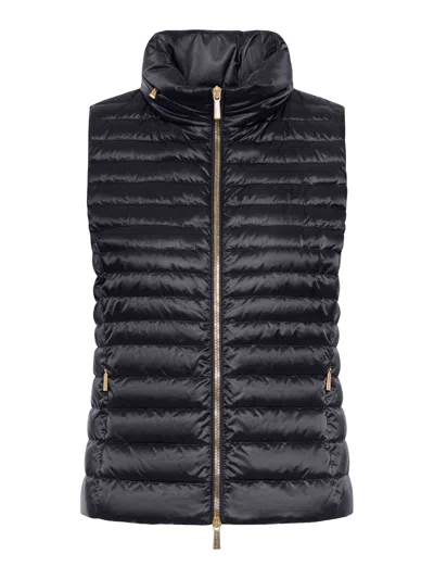 Moorer Villan Padded Vest In Black