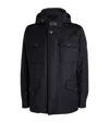 Moorer Virgin Wool-blend Down Isac-ll Jacket In Navy