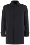 Moorer 'vittor-k' Jacket Cuff Buttons Front Pockets In Blue