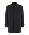 Moorer 'vittor-k' Jacket Cuff Buttons Front Pockets In Blue