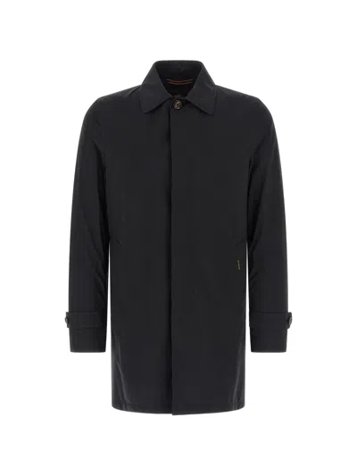 Moorer Vittor-ac Long-sleeve Coat In Black