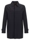 Moorer 'vittor-k' Jacket Cuff Buttons Front Pockets In Blue