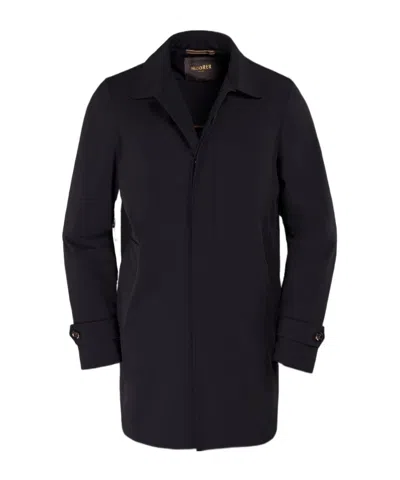 Moorer Vittor-kn Single-breasted Coat In Black