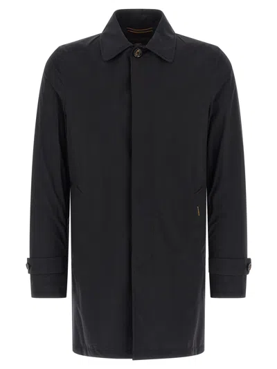 Moorer 'vittor-ac' Trench Coat In Black