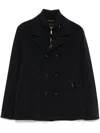 Moorer `volmer` Double-breasted Blazer In Blue