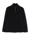 Moorer `volmer` Double-breasted Blazer In Black