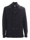 Moorer Classic Double-breasted Jacket In Blue
