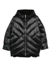 Moorer Wanita Down Jacket With Distinctive Quilted Design In Black
