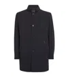 Moorer Water-repellent Hektor-kn Overcoat In Blue