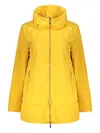 Moorer Waterproof Hooded Coat In Gelb