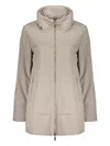 Moorer Waterproof Hooded Coat In Nude
