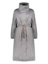 Moorer Long Parka In 灰色