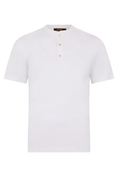 Moorer White Cotton T-shirt, Daily Comfort Assured.