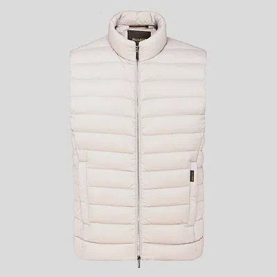 Moorer White Down Jacket In Grey