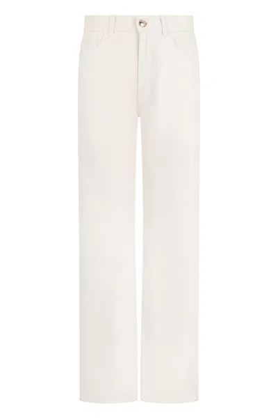 Moorer White Lightweight Trousers, Comfortable And Versatile