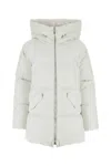 Moorer White Polyester Calliope Down Jacket In Blanc