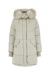 Moorer White Polyester Padded Jacket In White