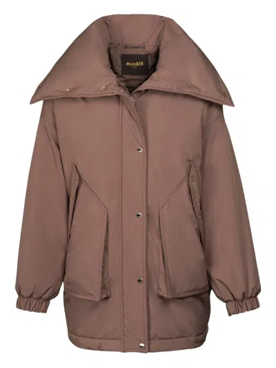 MOORER WIDE-COLLAR PADDED JACKET