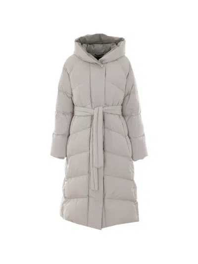 Moorer Wintra Padded Coat In Gray