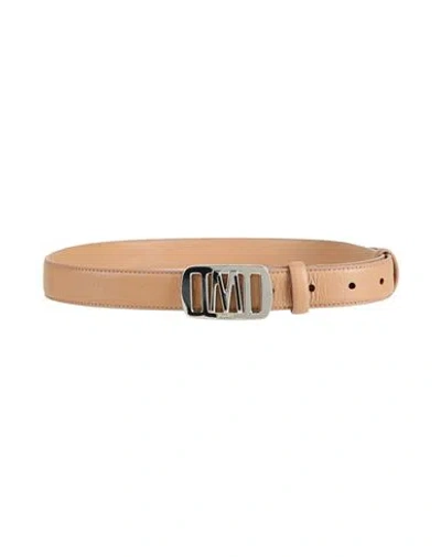 Moorer Woman Belt Beige Size 30 Leather