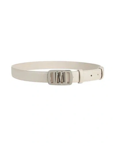 Moorer Woman Belt Light Grey Size 30 Leather