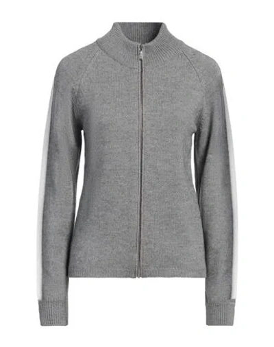 Moorer Woman Cardigan Light Grey Size 8 Virgin Wool