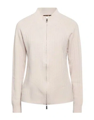 Moorer Woman Cardigan Taupe Size 0 Wool, Cashmere In Grey