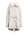 Moorer Woman Coat Beige Size 6 Wool, Cashmere, Viscose In White