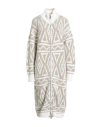 Moorer Woman Coat Beige Size 8 Wool, Polyester, Cashmere, Elastane