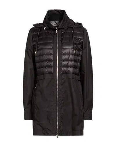 Moorer Woman Coat Black Size 10 Polyester, Polyamide