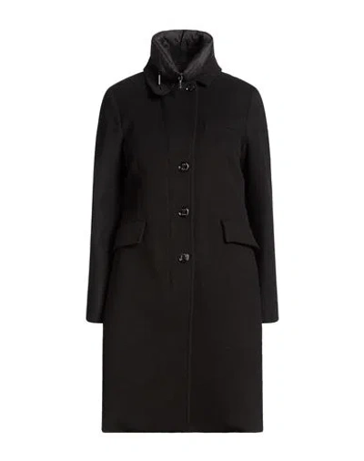 Moorer Woman Coat Black Size 2 Wool, Cashmere