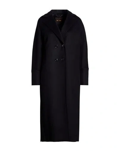 Moorer Woman Coat Black Size 2 Wool, Cashmere