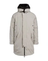 Moorer Woman Coat Light Grey Size 14 Polyamide, Polyester, Elastane In Gray