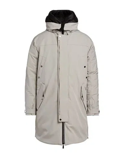 Moorer Woman Coat Light Grey Size 14 Polyamide, Polyester, Elastane In Gray