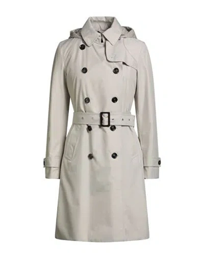 Moorer Woman Coat Light Grey Size 6 Polyester In Gray