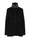 Moorer Woman Coat Midnight Blue Size 10 Wool, Cashmere In Blue