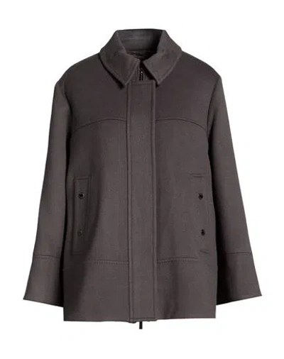 Moorer Woman Coat Military Green Size 4 Wool, Cashmere In Multi