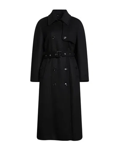 Moorer Woman Coat Navy Size 10 Wool, Cashmere In Blue