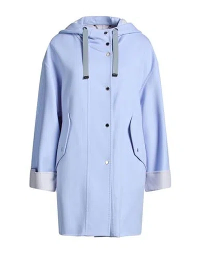 Moorer Woman Coat Sky Blue Size 4 Virgin Wool, Polyamide
