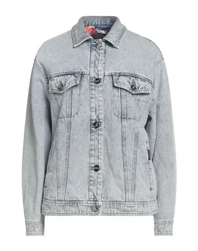 Moorer Woman Denim Outerwear Blue Size 4 Cotton