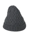 Moorer Woman Hat Charcoal Size Onesize Wool In Grey