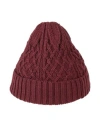 Moorer Woman Hat Garnet Size Onesize Wool In Red