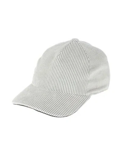 Moorer Woman Hat Light Grey Size S Cotton